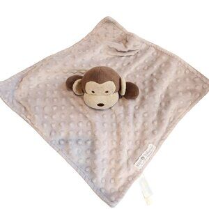 Kids Preferred Monkey ape Lovey Blanket Mink Milky dots